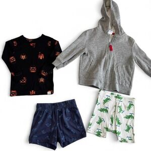 Boys 18-24M Clothing Lot – 4 Pieces‎ (Hoodie, Shorts, Star Wars Top)